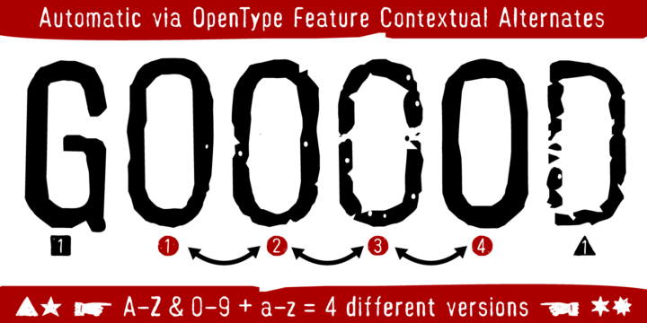 Hand Stamp Gothic Rough