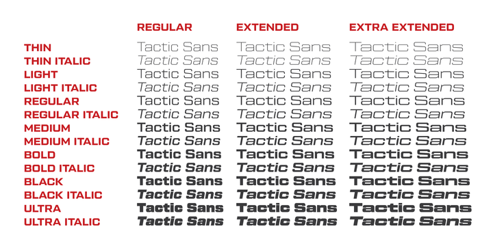 Tactic Sans™
