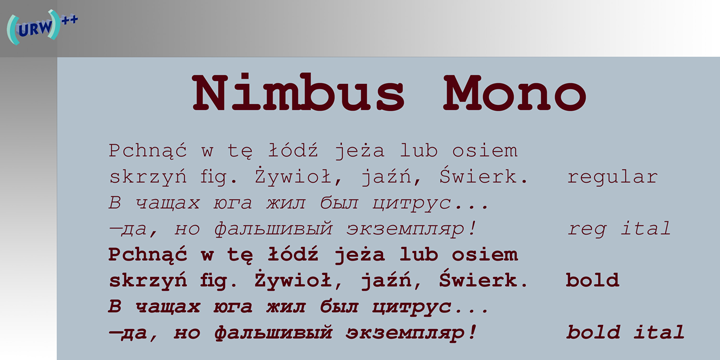 Nimbus Sans Mono™
