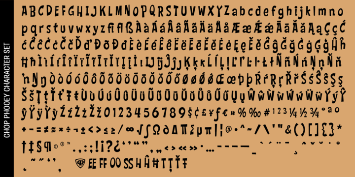 Chop Phooey Font Webfont Desktop Myfonts