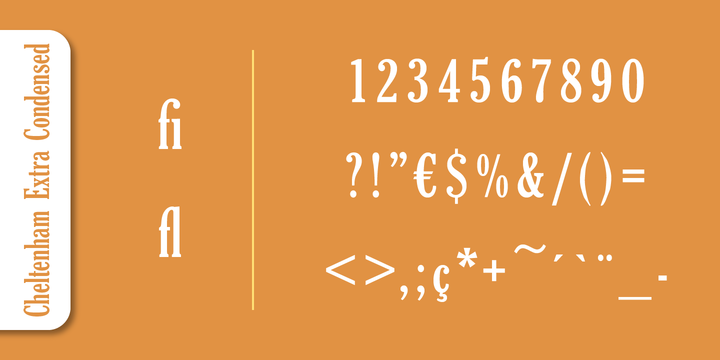 Cheltenham ExtraCondensed Pro Bold