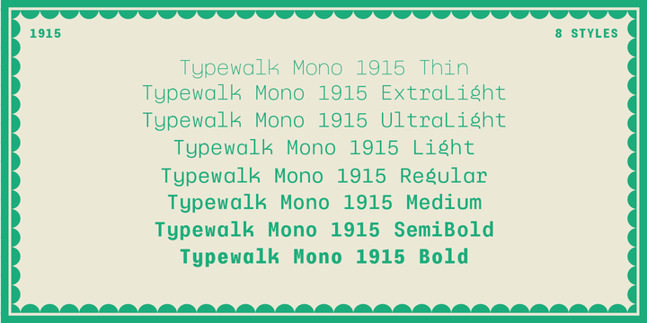 Typewalk Mono 1915