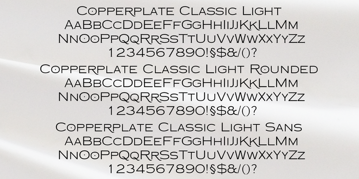 Copperplate Classic Light