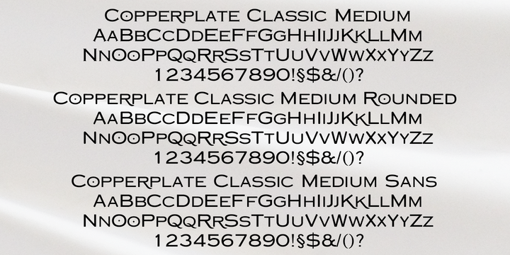 Copperplate Classic Medium