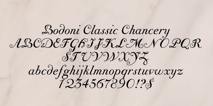 Bodoni Classic Chancery