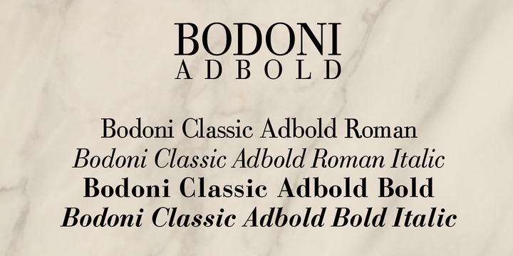 Bodoni Classic Ad