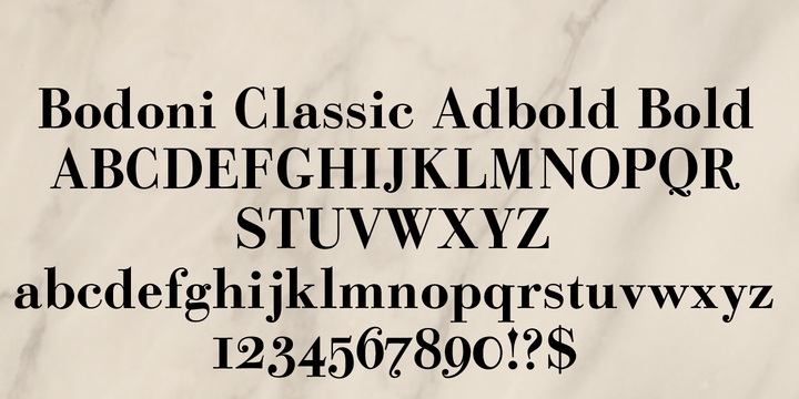 Bodoni Classic Ad