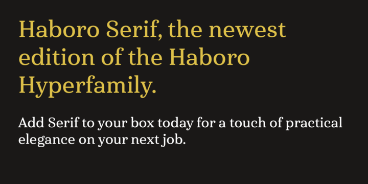 Haboro Serif™