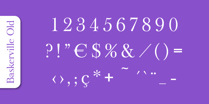 Baskerville Old Serial™