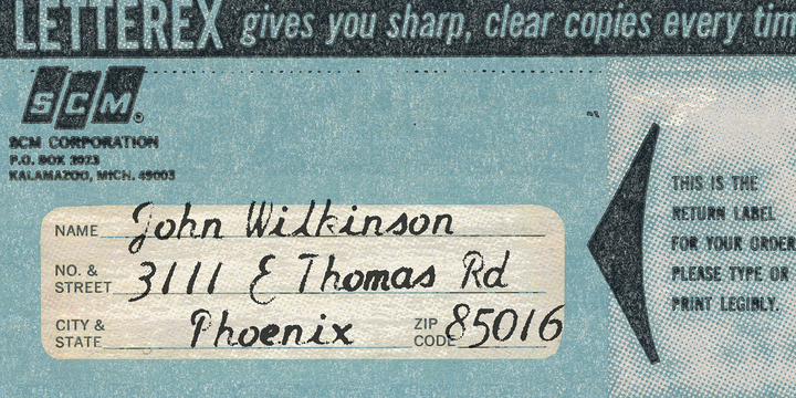 Script Typewriter Rough