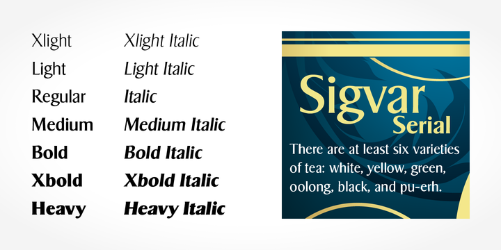 sigvar font