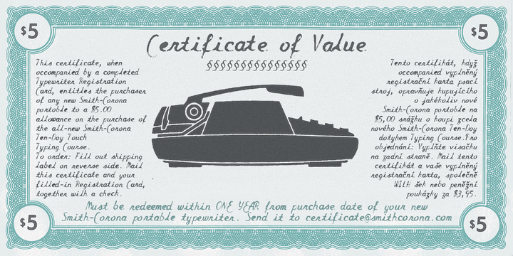 Script Typewriter Rough