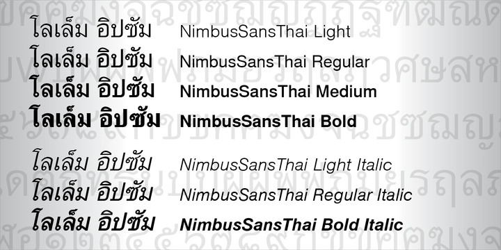 Free font thai psp government