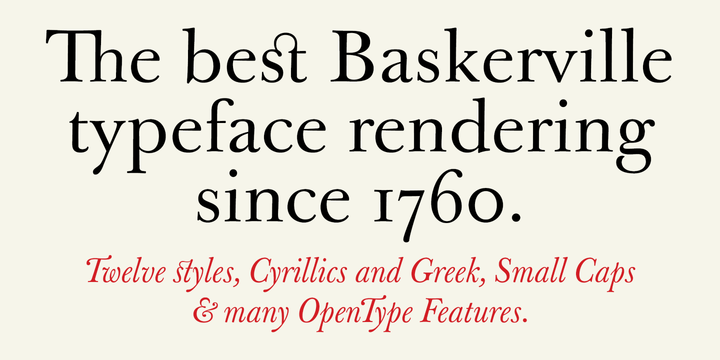 original baskerville typeface