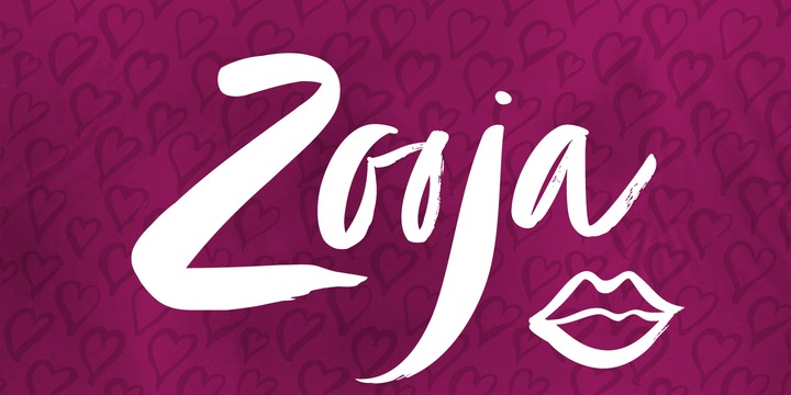 zooja catchwords font