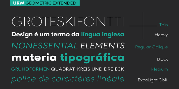 URW Geometric Extended®