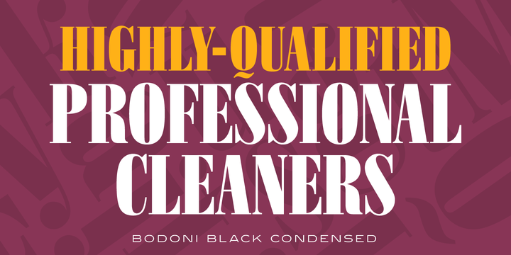 Bodoni Black Condensed