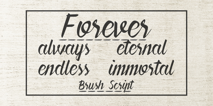 Forever Brush Script 