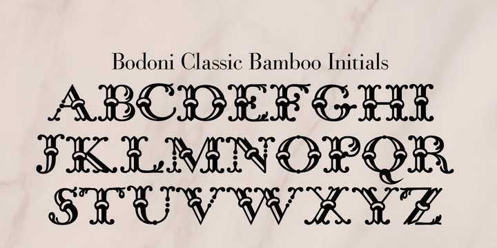 Bodoni Classic Initials