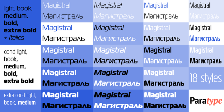 magistral font family