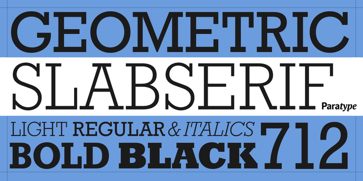 Geometric Slabserif 712