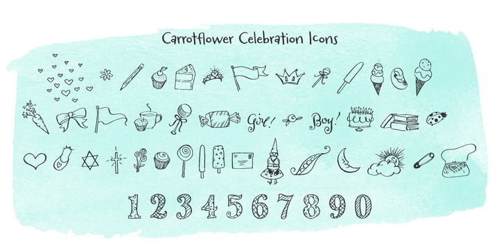 Carrotflower Celebration Icons™