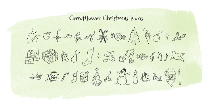 Carrotflower Christmas Icons™