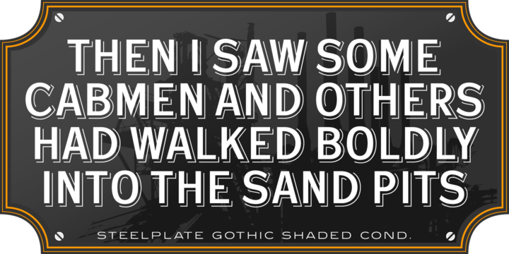 Steelplate Gothic Pro™