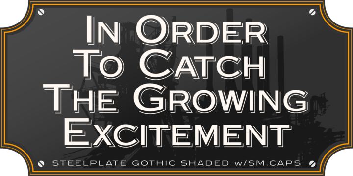 Steelplate Gothic Pro™