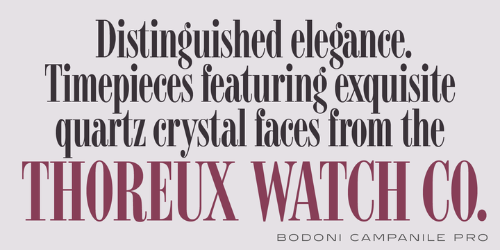 Bodoni Campanile Pro™