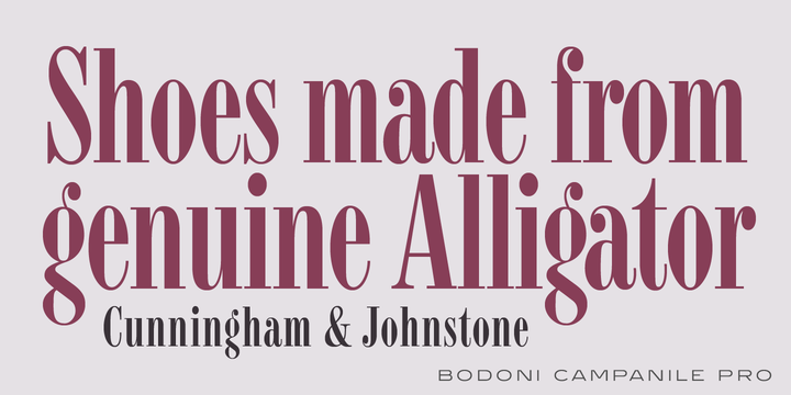 Bodoni Campanile Pro™