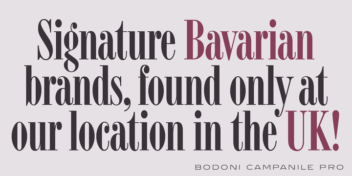 Bodoni Campanile Pro™