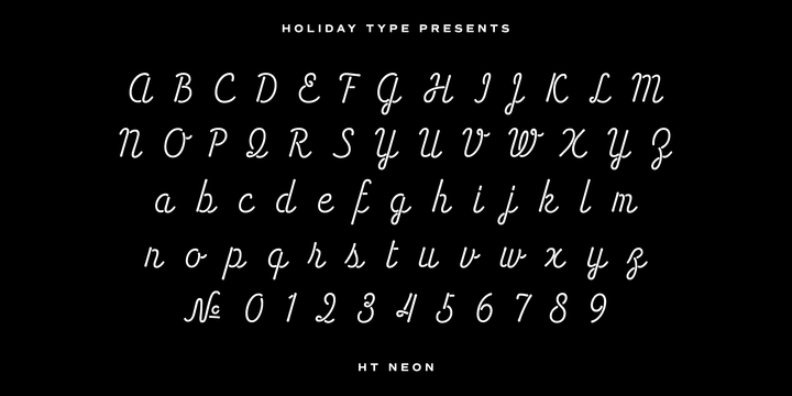 Ht Neon Webfont Desktop Font Myfonts