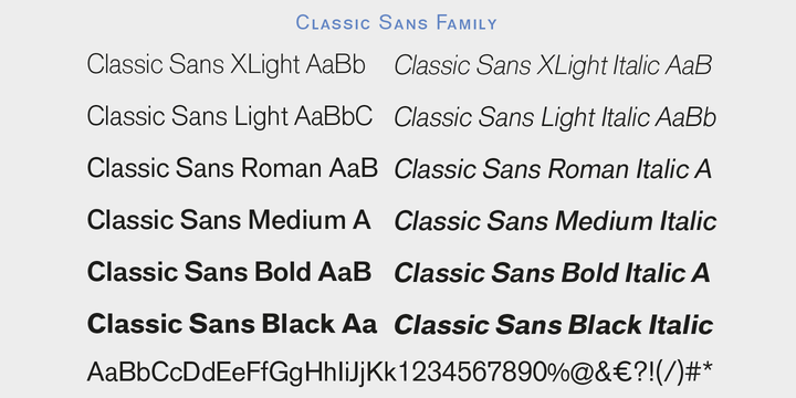 Classic Sans