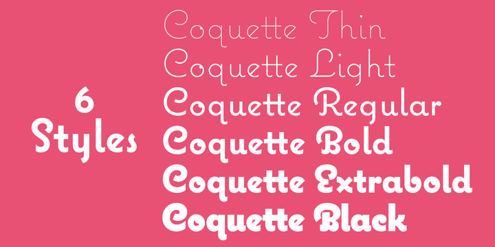 Coquette bold font