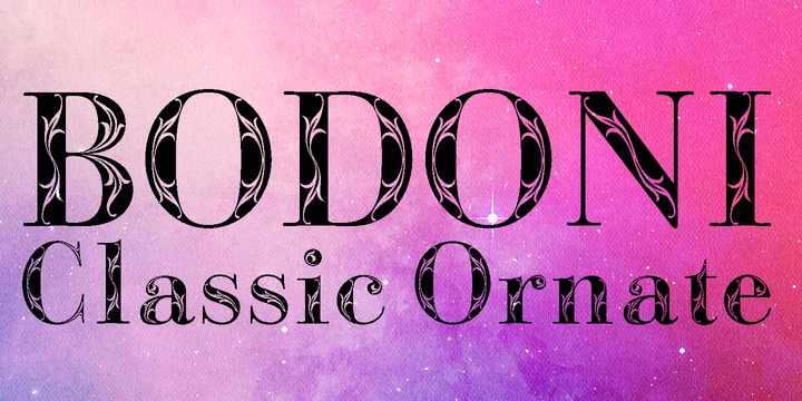 Bodoni Classic Bold Ornate