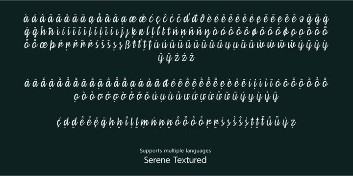 Serene Textured Font Webfont Desktop Myfonts