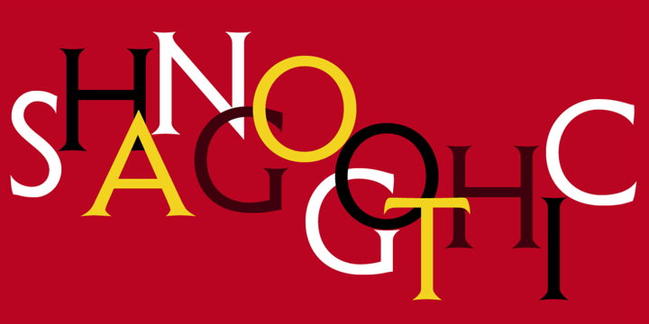 shango regular font