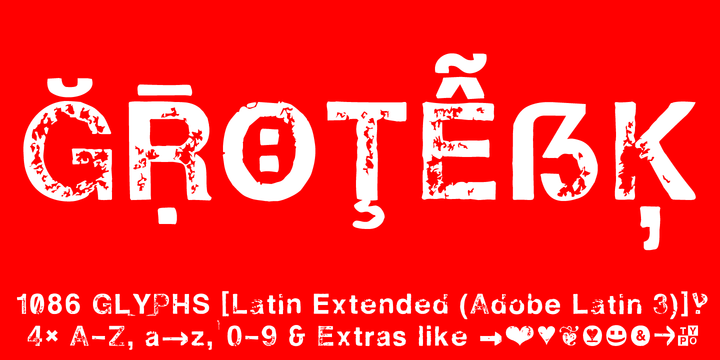 Hand Stamp Swiss Rough Sans