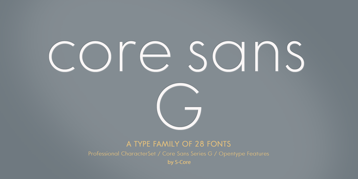 Core Sans G