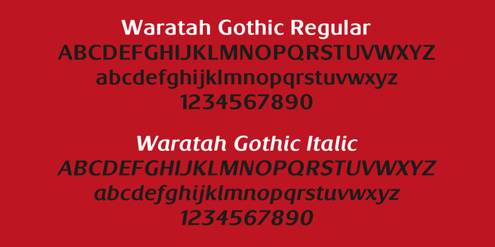 Waratah Gothic™
