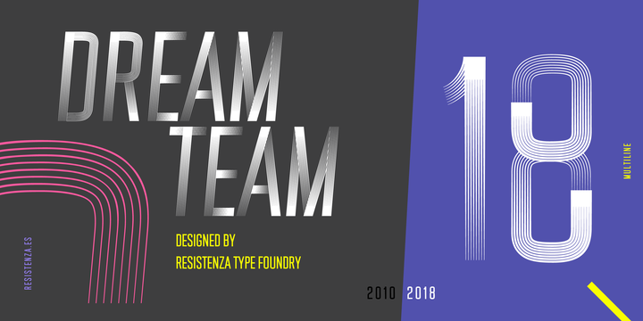 Download DreamTeam Fonts by Resistenza Download DreamTeam Fonts by Resistenza