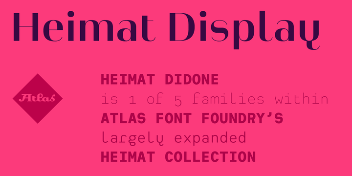 Download Heimat Display Font Webfont Desktop Myfonts PSD Mockup Templates