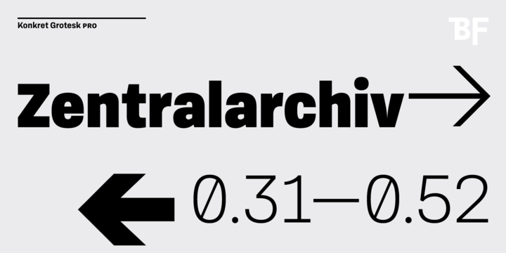 BF Konkret Grotesk Pro™
