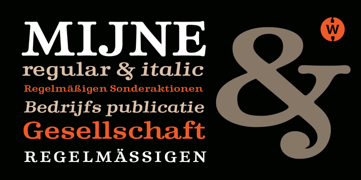 Download Mijne Fonts by Wilton Foundry