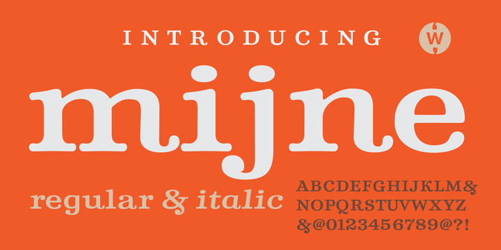 Download Mijne Fonts by Wilton Foundry