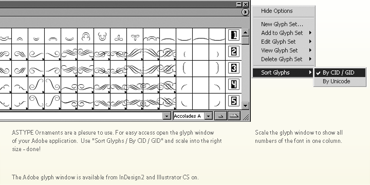 ASTYPE Ornaments Accolades A™