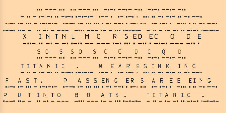 XIntnl Morse Code