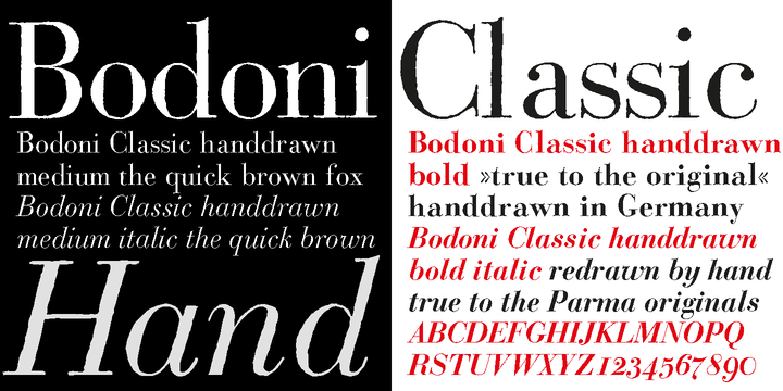 Bodoni Classic Hand