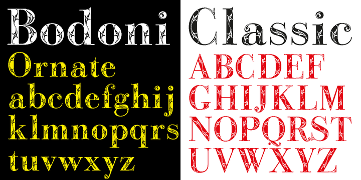 Bodoni Classic Bold Ornate
